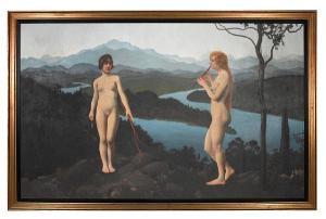 LANGTVED W.H.C 1900-1900,Two nudes in a mountain landscape,1921,Bonhams GB 2011-03-01
