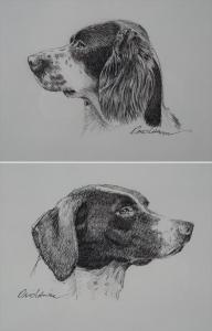 LANIER David 1962,Two Dog Portraits,Litchfield US 2014-02-05
