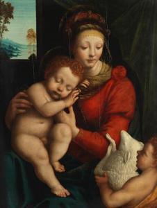 LANINO Bernardino 1512-1583,The Madonna and Child with the Infant Saint John t,Bonhams GB 2019-12-04