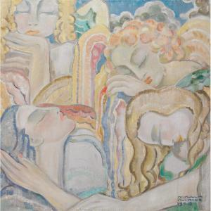 Lann Julia 1900-1900,LOS ANGELES DORMIDOS (THE SLEEPING ANGELS),1940,Waddington's CA 2012-06-12