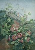 Lanneau E 1900-1900,Wild flowers growing up a wall.,Bonhams GB 2006-05-23