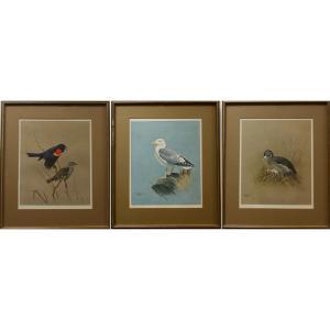 LANSDOWNE James Fenwick 1937-2008,BIRD STUDIES THREE,Waddington's CA 2023-12-14