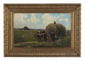LANSIL Wilbur H 1855-1897,The Hay Wagon,1896,New Orleans Auction US 2016-05-22