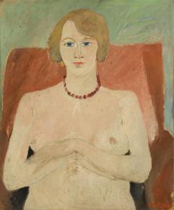 LANSKOY Andre 1902-1976,Female Nude with a Red Necklace,MacDougall's GB 2024-04-10