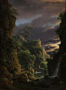 LANTARA Simon Mathurin 1729-1778,Coup de tonnerre dans une gorge,1775,Art Valorem FR 2024-03-21