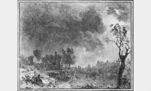 LANTARA Simon Mathurin 1729-1778,Paysage sous l'orage.,De Nicolay FR 2000-12-13