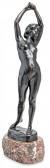 LANYI Dezso 1879-1951,Stretching nude,1909,Nagyhazi galeria HU 2020-12-01