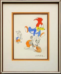LANZ Walter,''Woody Woodpecker'' and ''Woody Woodpecker Hula'',1970,Clars Auction Gallery 2011-01-08