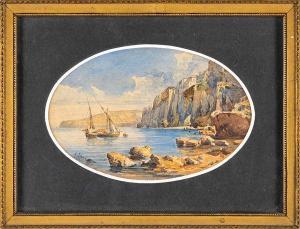 LANZA Giovanni 1827-1889,Imbarcazione a Sorrento,Casa d'Aste Arcadia IT 2023-10-26