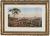LANZA Giovanni 1827-1889,Panoramic View of Naples,Brunk Auctions US 2019-05-17
