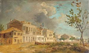 LANZA Vincenzo 1822-1902,The British consulate at Patras,1850,Sotheby's GB 2004-12-14