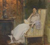 LAPARRA William J.E.E 1873-1920,Femme pensive,1904,Beaussant-Lefèvre FR 2009-12-11