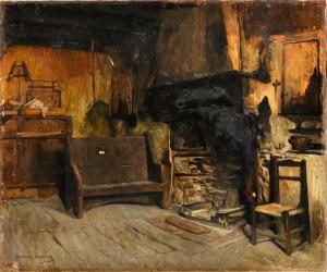 LAPARRA William J.E.E 1873-1920,Le foyer,Osenat FR 2024-03-31