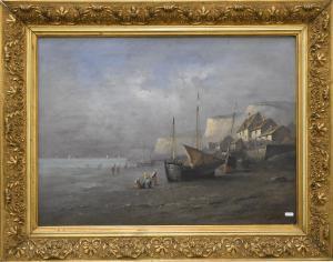LAPEYRE Lucien 1882-1967,Bord de mer avec voiliers,Rops BE 2019-12-15