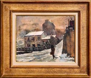 LAPEYRE Lucien,Le moulin Agile sous la neige,1905,Cannes encheres, Appay-Debussy 2022-07-09