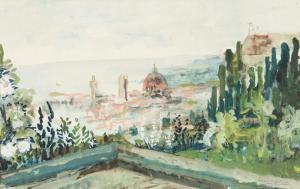 LAPRADE Albert 1883-1978,Vue de Florence,1910,Sotheby's GB 2021-03-17