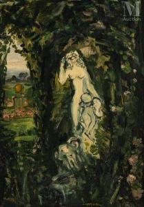 LAPRADE Pierre 1875-1931,Sculpture dans un jardin italien,Millon & Associés FR 2024-01-25