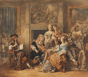 LAQUY Joseph Willem 1738-1798,Musizierende Gesellschaft,Wendl DE 2016-06-16