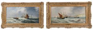 LARA Ernest William 1870-1940,Pair of maritime paintings: \“Passing Storm\” and ,Eldred's 2023-03-24