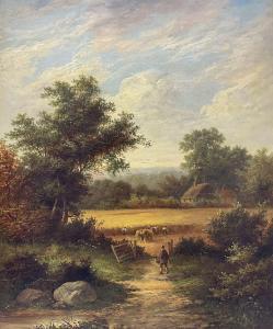 LARA William 1800-1800,Harvest Landscape,David Duggleby Limited GB 2024-05-16