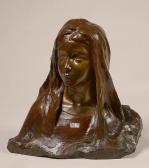 LARCHE Raoul Francois 1860-1912,Buste de Marie enfant,VanDerKindere BE 2019-10-15