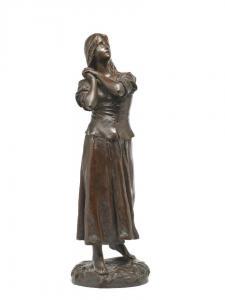 LARCHE Raoul Francois 1860-1912,Jeanne d'Arc Bronze à patine brune,Aguttes FR 2023-11-16