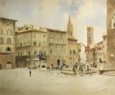 LARI P 1800-1900,A view of the Piazza della Signoria, Florence,Bonhams GB 2013-09-29