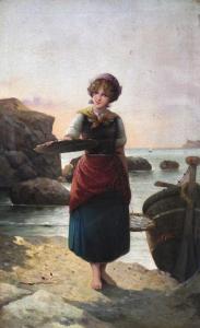 LARI P 1800-1900,A young fisher girl,Woolley & Wallis GB 2013-12-04