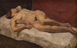 LARISCH Karol 1902-1935,Female reclining nude,1920,Desa Unicum PL 2020-01-23