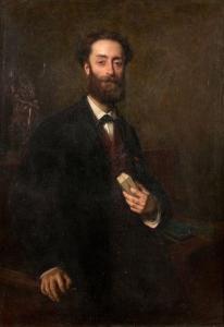 LAROCHE Armand 1826-1903,Portrait d'homme,1873,Damien Leclere FR 2018-07-04