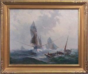 LAROCHE Robert 1896-1974,SHIPS AT SEA,Clark Cierlak Fine Arts US 2020-06-27