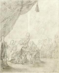 LAROON Jr. Marcellus 1679-1772,A musical recital in an elegant interior,1761,Bonhams GB 2014-10-29