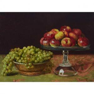 LAROSE Ludger 1865-1915,STILL LIFE WITH GRAPES AND APPLES,Waddington's CA 2019-09-21