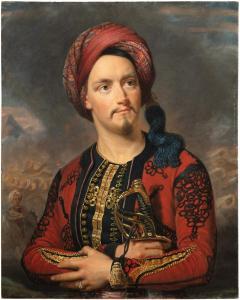 LARPENTEUR Balthasar Charles,Portrait of a soldier dressed as an Ottoman,1845,Sotheby's 2022-11-10