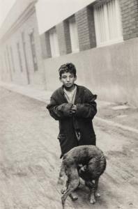LARRAIN Sergio 1931-2012,Boy and Dog on Street,1957,Hindman US 2023-10-19
