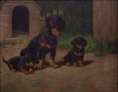 LARSEN Alfred 1886-1942,Dachshund and Puppies,Simon Chorley Art & Antiques GB 2011-06-23