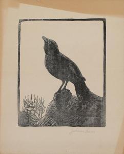 LARSEN Johannes 1867-1961,A blackbird,Bruun Rasmussen DK 2024-03-04