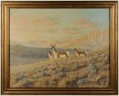 LARSEN L 1900-1900,Prong Horn Antelope,1960,Brunk Auctions US 2011-07-16