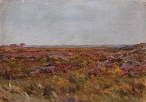 LARSEN SAERSLØV Frederik 1870-1942,Heath landscape,Bruun Rasmussen DK 2018-09-24