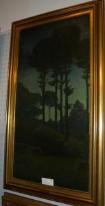 LARSSON Albert 1869-1952,landskap med träd,1900,Crafoord SE 2010-08-28