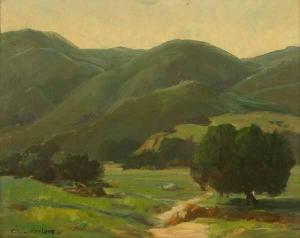 LARZELERE Charles Laverne 1883-1937,California foothill landscape s l/l: C.L,John Moran Auctioneers 2004-02-17