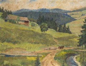 LASAK Oldrich 1884-1968,A Beskydy Landscape,Palais Dorotheum AT 2016-12-03