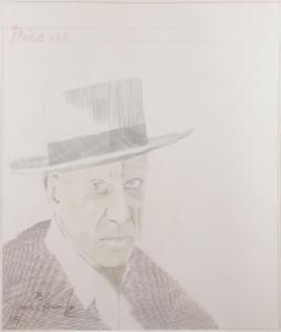 LASANSKY Tomas 1957,Portrait of Pablo Picasso,1985,Jackson's US 2022-07-19