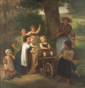 LASCH Carl Johann 1822-1888,The young gardeners,Bonhams GB 2020-05-19