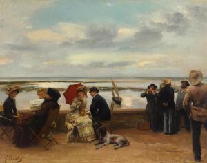 LASELLAZ Gustave François 1848-1910,By the seaside,Bonhams GB 2021-11-16