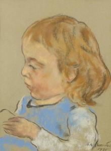 LASERSTEIN Lotte 1898-1993,Portrait of a child,1975,Galerie Koller CH 2016-12-02