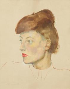 LASERSTEIN Lotte 1898-1993,Portrait of a woman,Galerie Koller CH 2016-12-02
