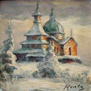 LASKA Pavel 1907-1983,Chapel on Radhost Mountain,Zezula CZ 2008-03-15