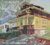 LASKER Joe 1919,Brown and Yellow House,1978,Neal Auction Company US 2008-10-11