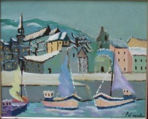 LASSALE Pierre 1939,« Port en hiver »,Catherine Charbonneaux FR 2010-10-04